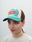 Бейсболка STETSON арт. 7751195 TRUCKER CAP TIKI LOUNGE (бирюзовый / белый)